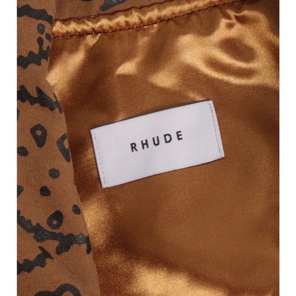 Rhude Tan Patterned Bomber Jacket - image 3